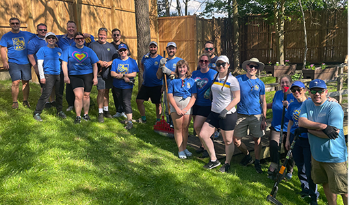 Members of The Madison Group taking part in a volunteer day supporting the Women and Children's Shelter of Barrie.