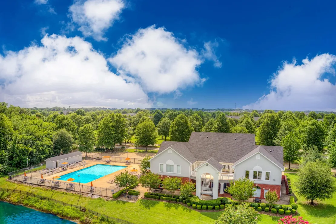 Aerial View of Apartment Building