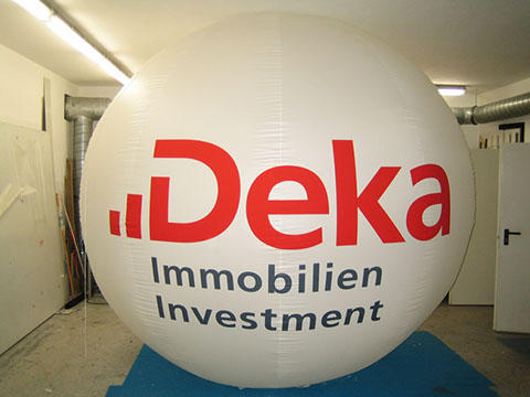 Ballon mit Logo - Bergemann Beschriftungen München