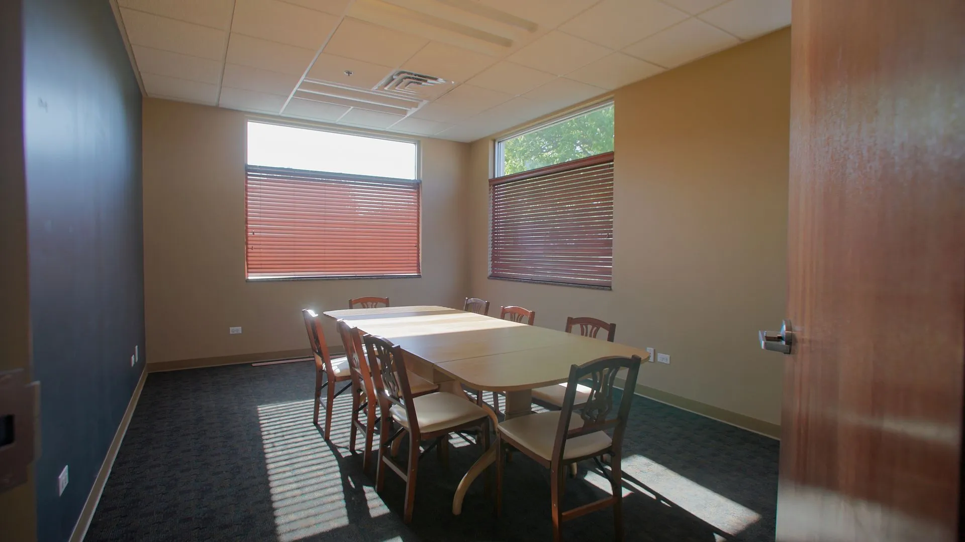 The arrangement room at Passages Cremation Center in Romeoville, IL, where families plan cremation care with our team.