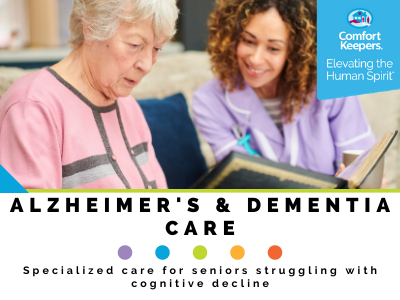 Memory care is given to elderly people who have Alzheimer's disease, dementia, or another type of co Comfort Keepers Home Care Los Angeles (323)430-9803