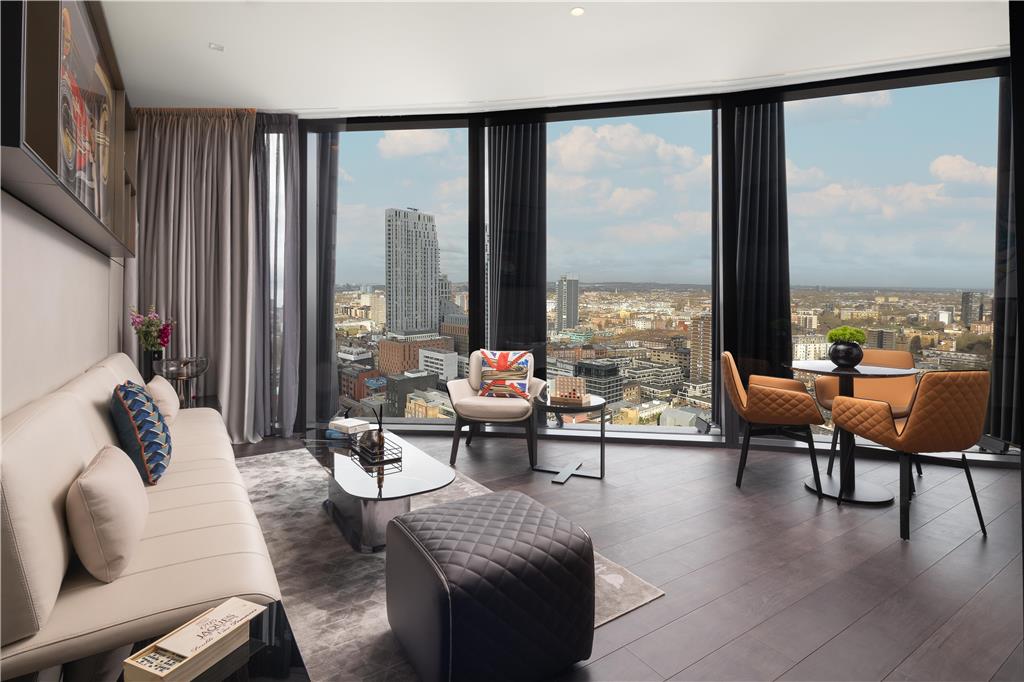 Suite living space wide