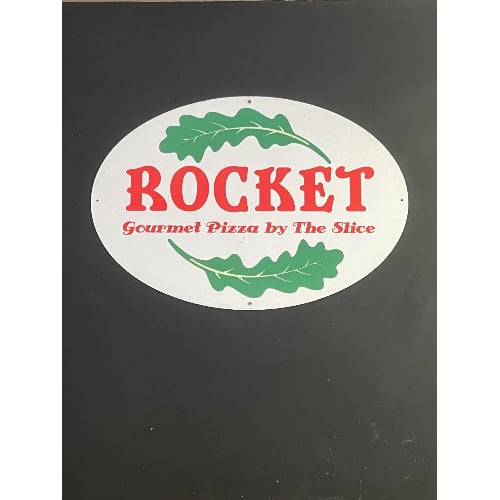 Rocket Gourmet Pizza by the Slice Logo