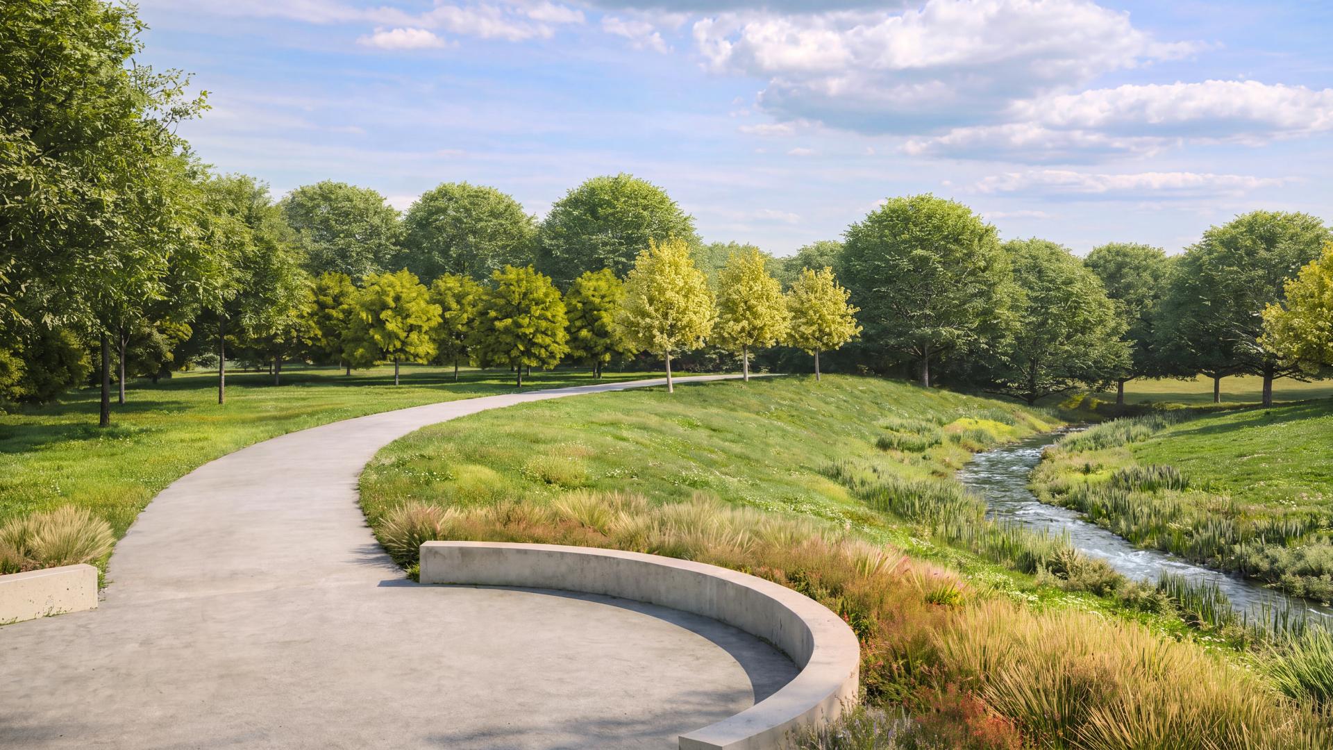 Future walking trails throughout the community 
