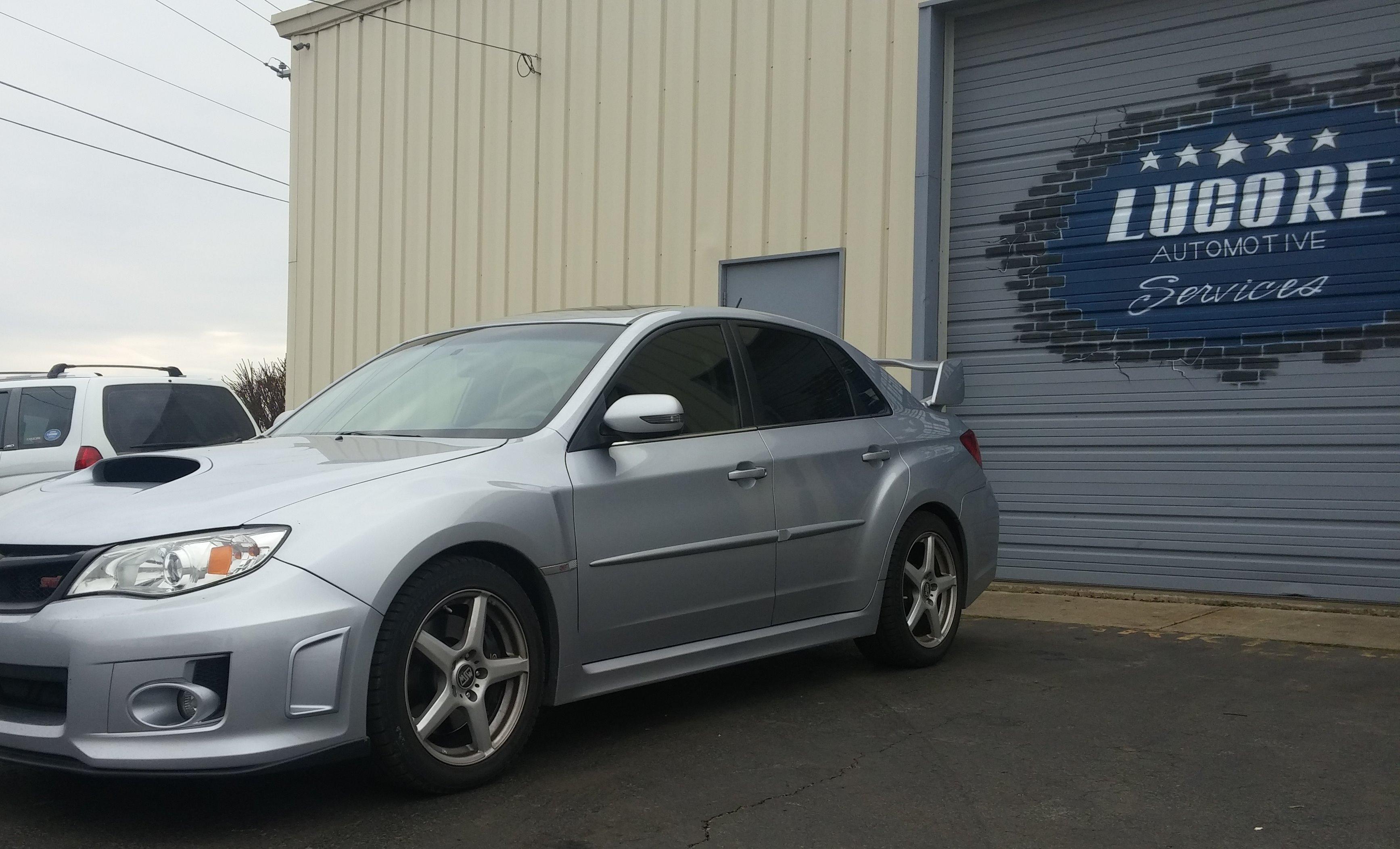 Subaru STI.  Call us for all your performance & handling enhancements. 