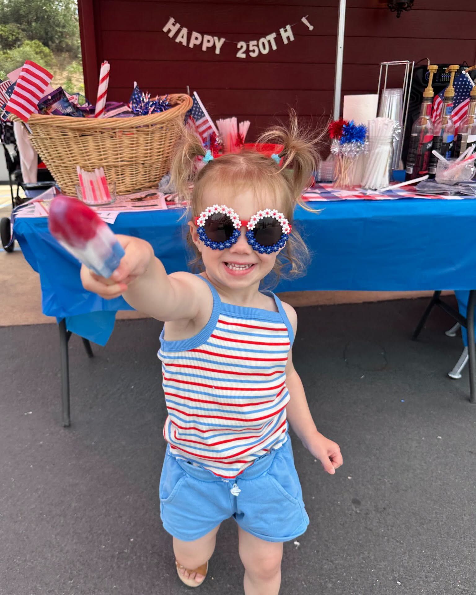 Happy Almost 250th Birthday America! We celebrated with our community yesterday by offering free giveaways, popsicles and delicious Italian sodas!