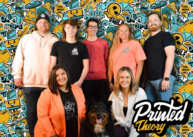 Meet the team! From left to right: Back: Sean, Preston, Drew, Brittany, Jon Front: Bethany, Moose, Whitney