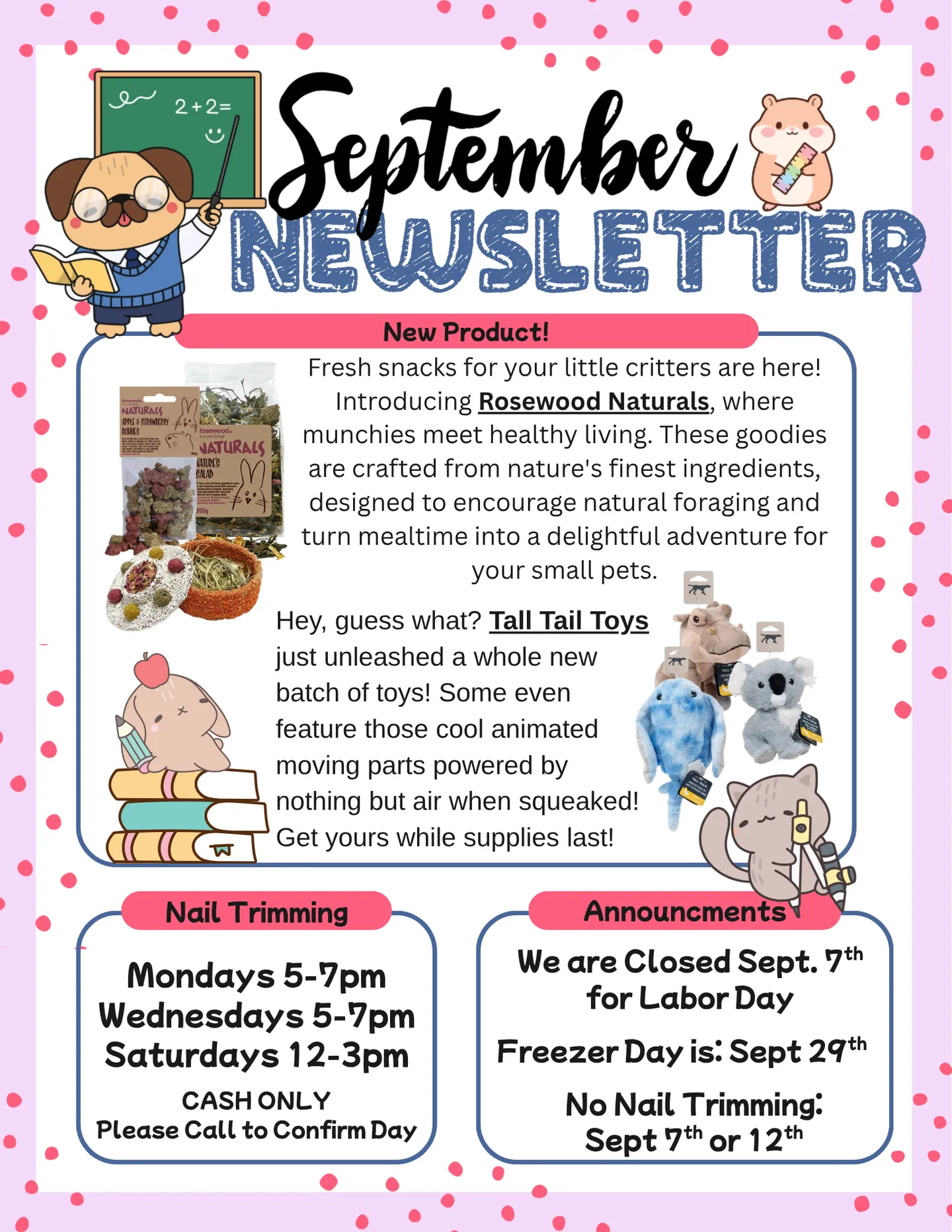Image of Local Pet Event September Newsletter Nearby