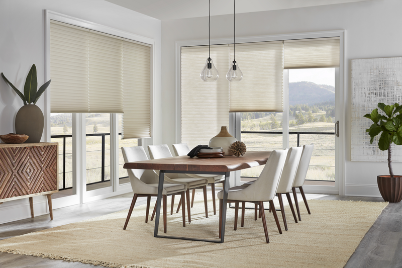 Cellular Shades, dining toom in #PortPerry Budget Blinds of Port Perry Blackstock (905)213-2583