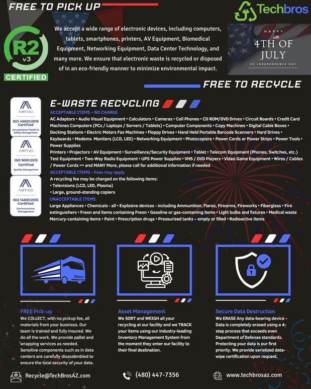 Images Arizona Electronic Recycle | Division of Techbros