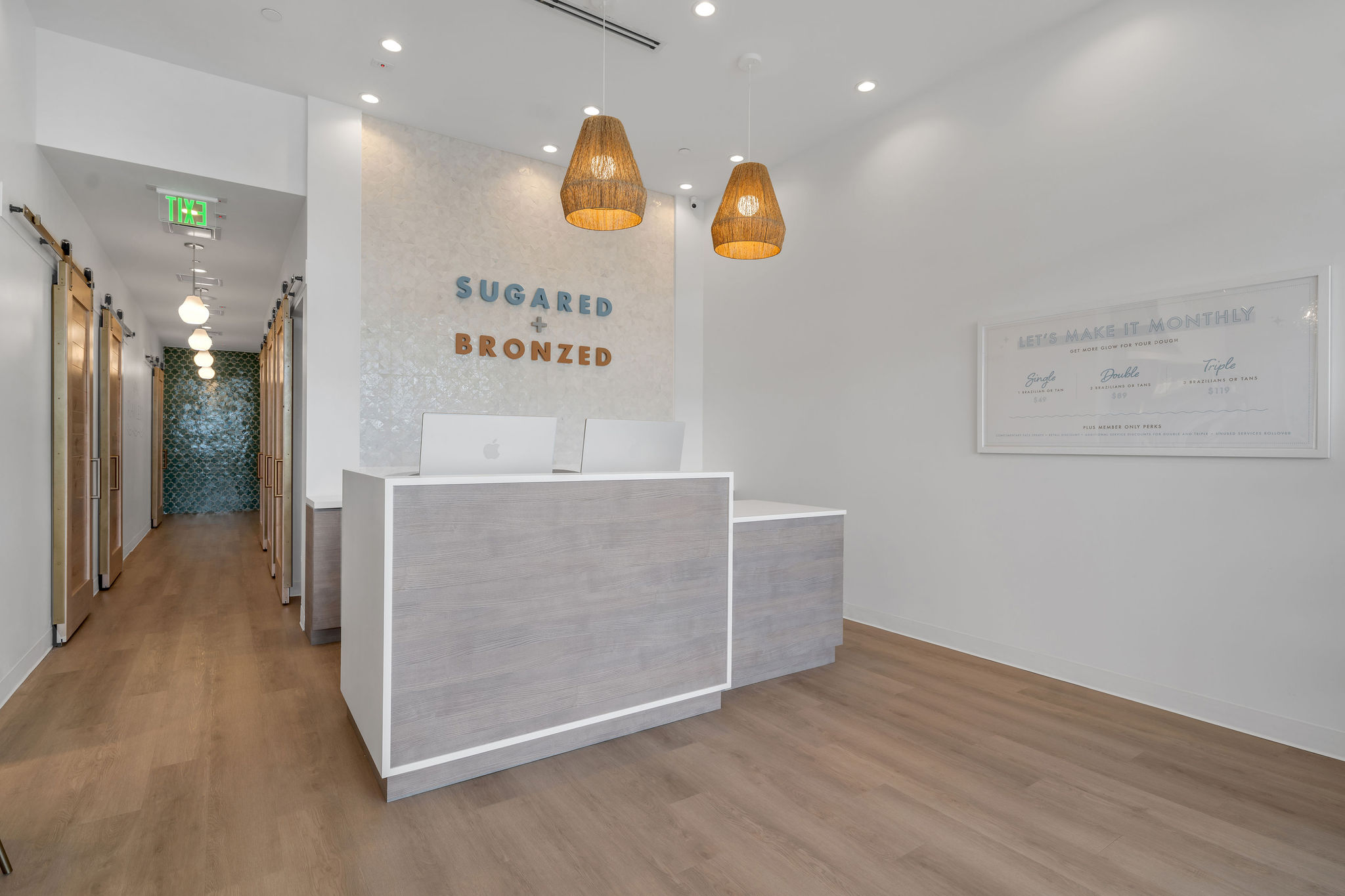 SUGARED + BRONZED Aventura Reception Desk