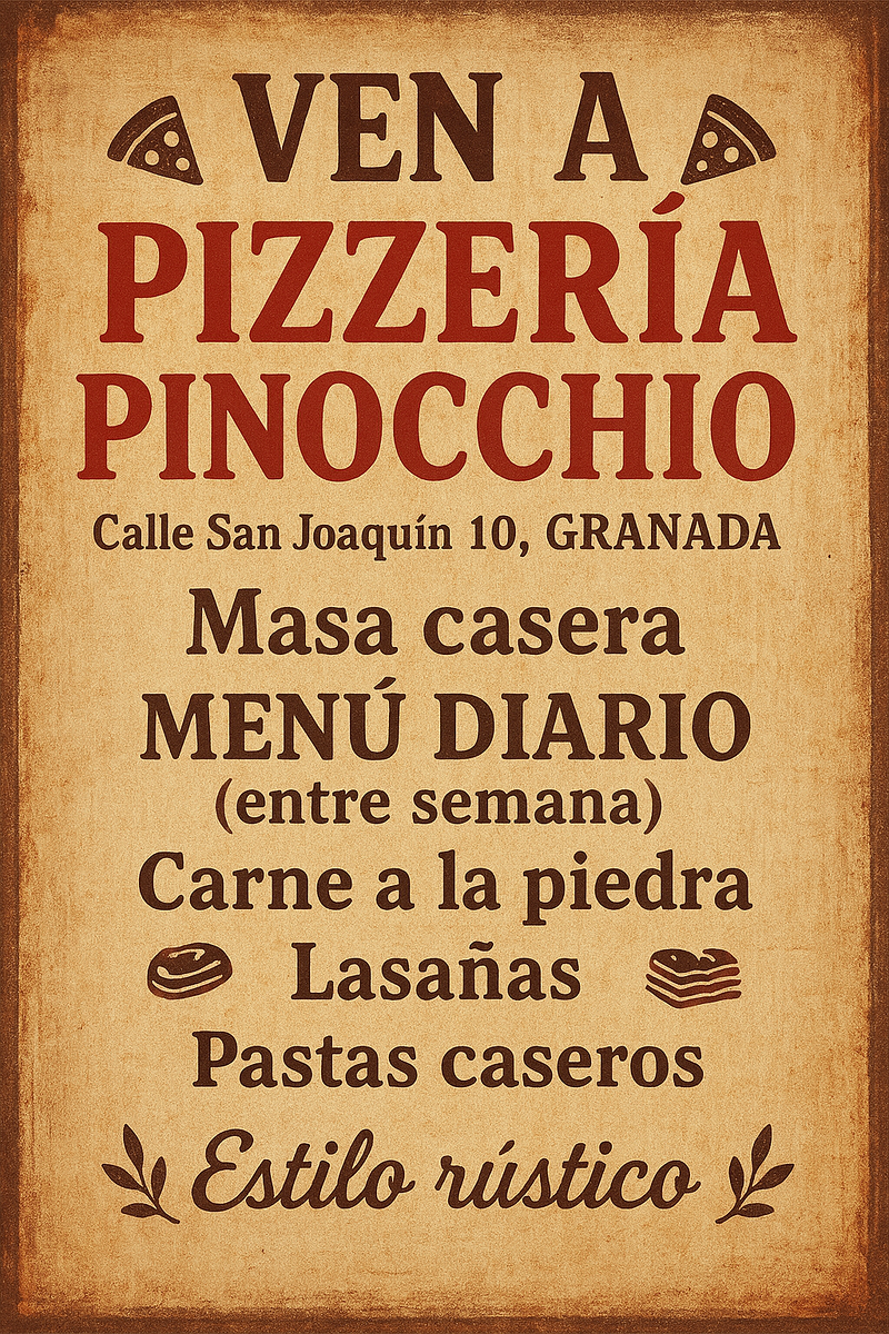 Pizzería Pinocchio