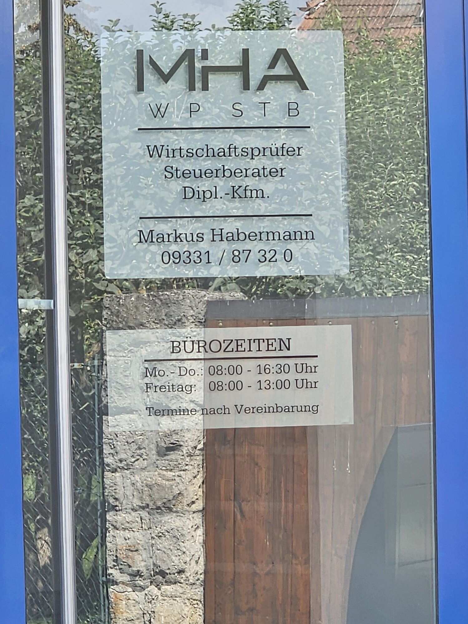 Markus Habermann - Wirtschaftsprüfer - Steuerberater - Dipl.-Kfm., Am Klostergarten 2 in Ochsenfurt