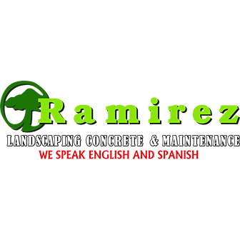 Ramirez Landscaping Concrete & Maintenance Logo