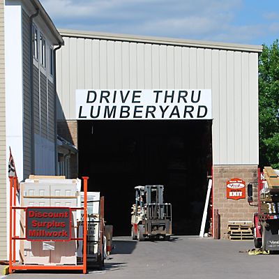 Mansfield Drive Thru Lumberyard Entrance