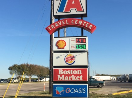 TravelCenters of America Travel Stores offer convenient, one-stop shopping with prices as low as, or TA Travel Center Denton (940)383-1458