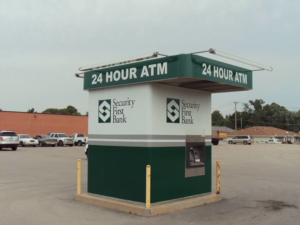 This is an old ATM that was reconditioned with a new wrap. This is an example of the wide variety of applications for wraps.