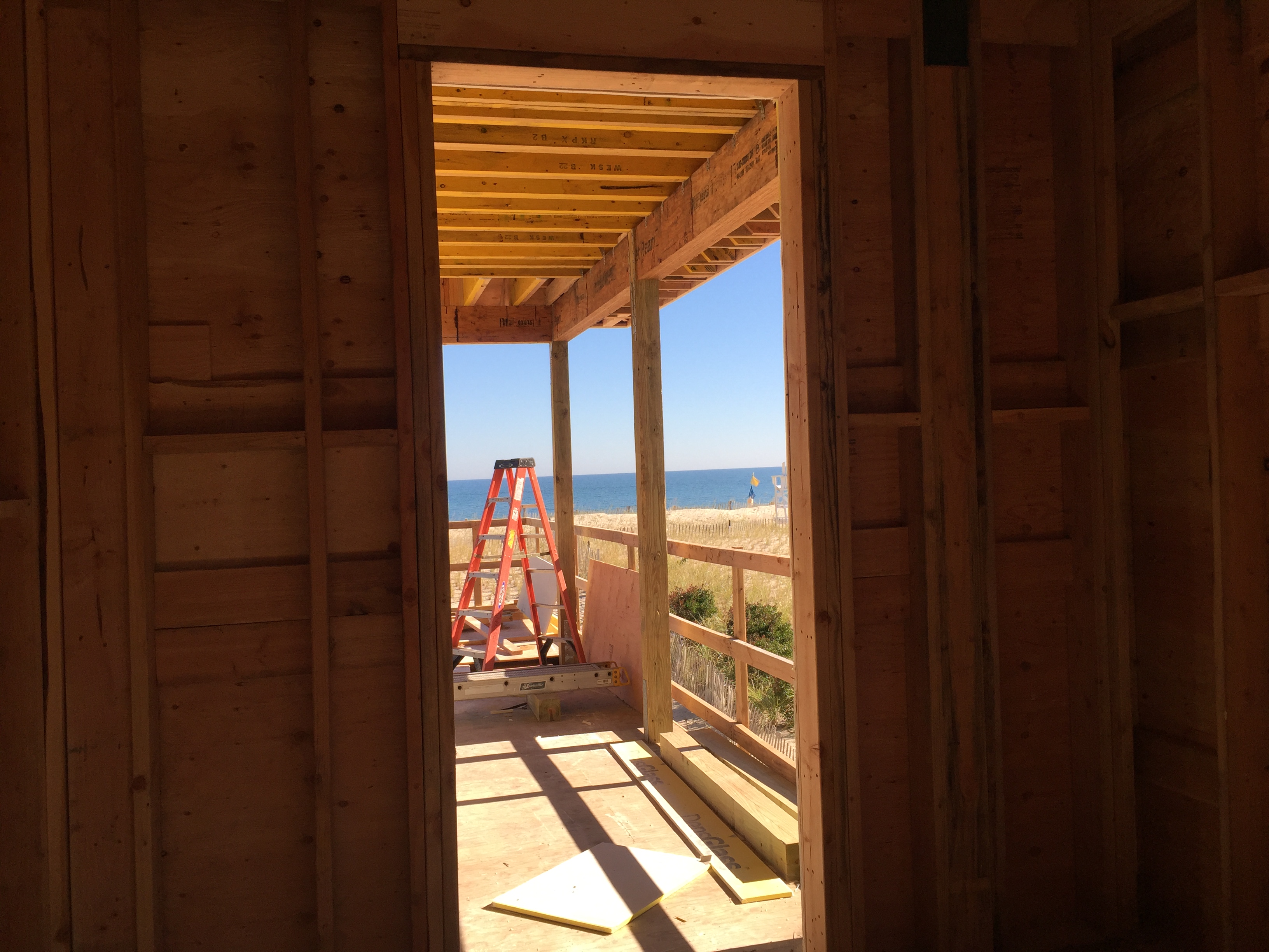 Nov 4 - Mantoloking Ocean Project - looking toward the back of the house