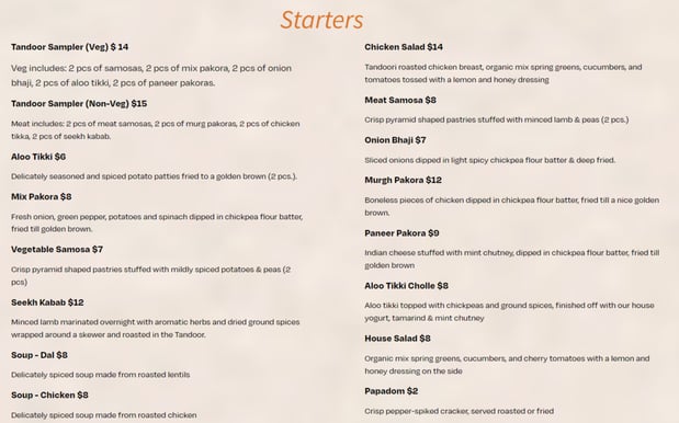 Images Tandoor Fine Indian Cuisine