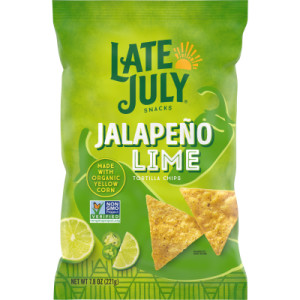 Late July Snacks Jalapeno Lime Tortilla Chips, 7.8 OZ Bag featured image