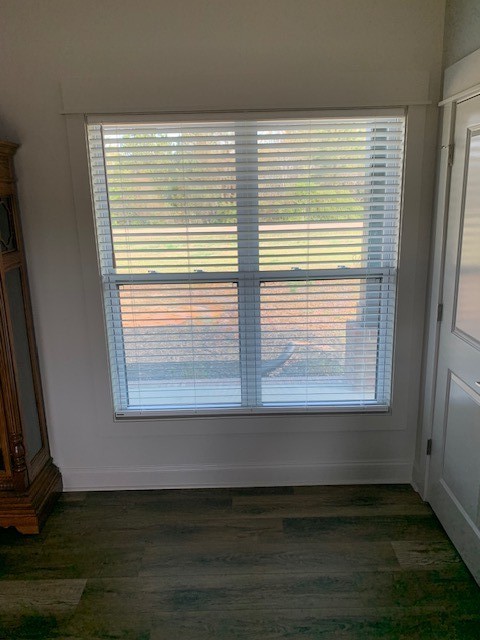 Faux wood blinds can help with light control