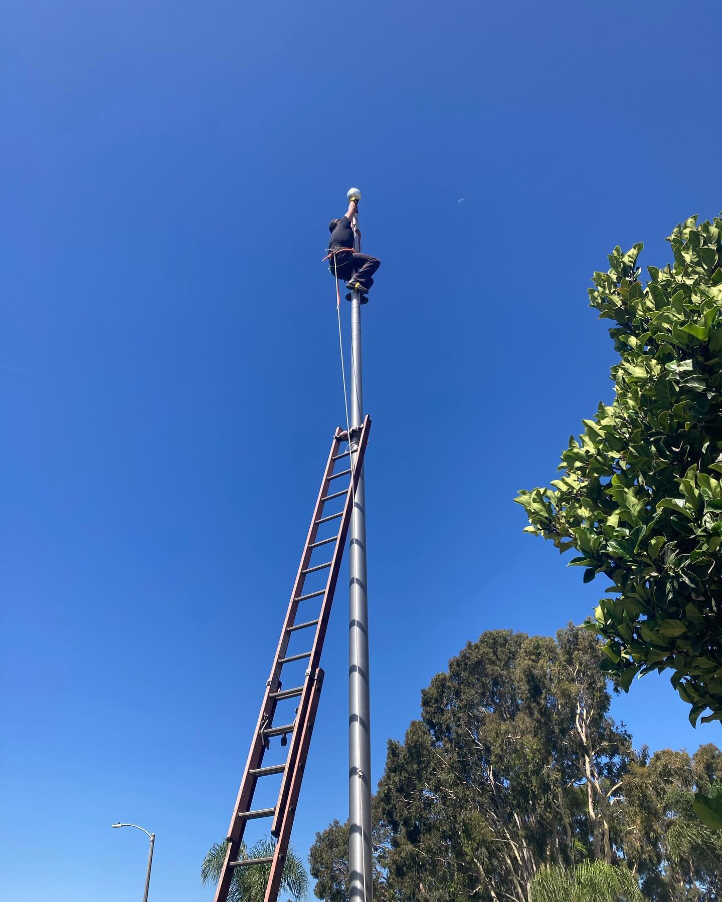 Burk Flagpole specializes in flag pole restringing services to ensure your flag is flying smoothly and securely. Our skilled team provides efficient and professional service, helping to keep your flag pole in top condition.