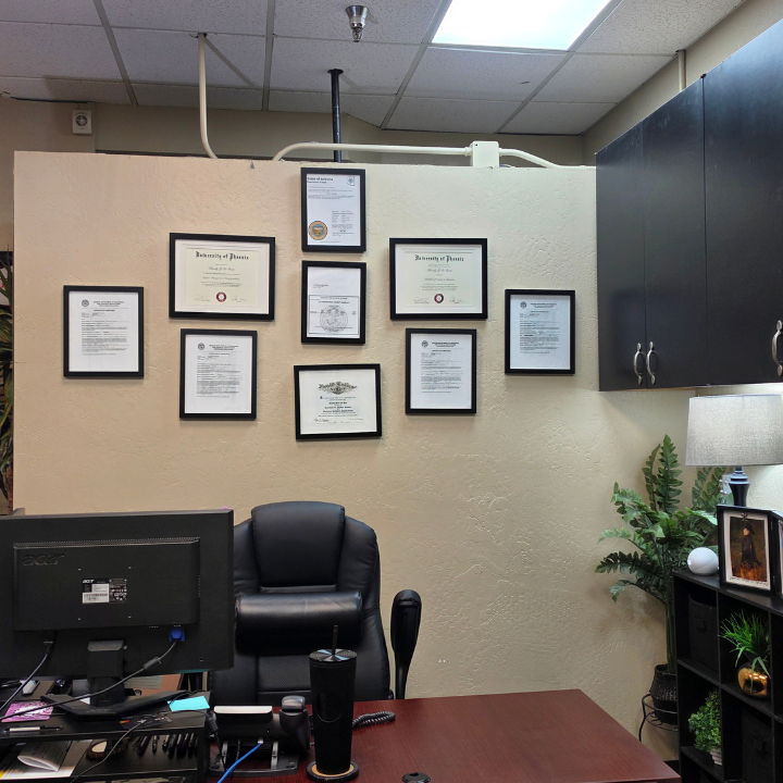 Interior of the L.A. Insurance Agency located at 7611 West Thomas Rd. in AZ