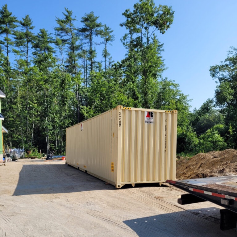 Abco Rental & Storage, Inc delivered a 40-foot High Cube storage container rental to a builder in Ar 