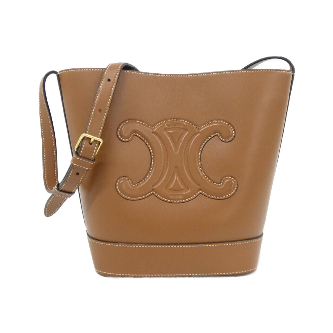 セリーヌ スモール バケット キュイル トリオンフ 198243DU3 ショルダーバッグ