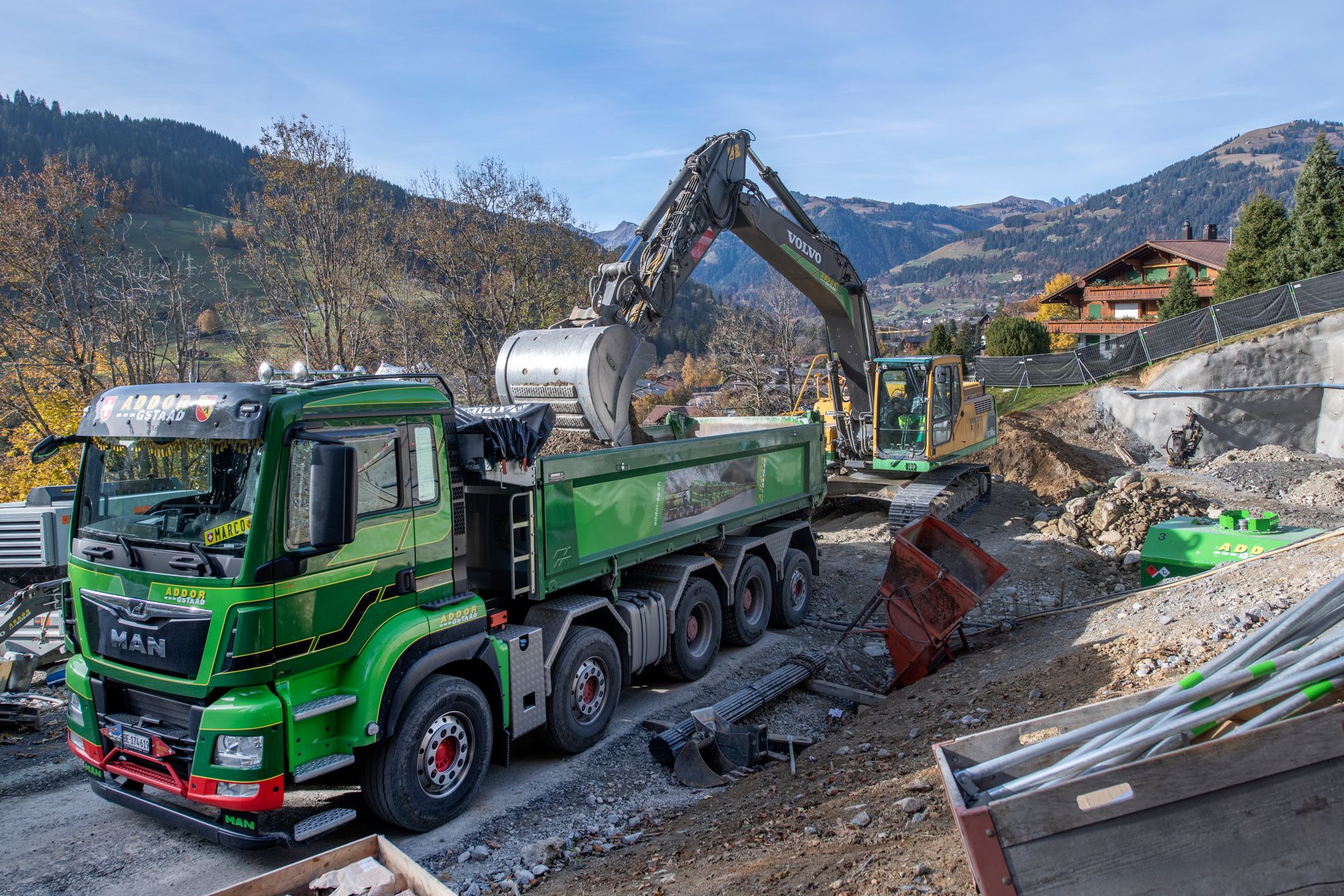 Bilder Addor AG Tiefbau und Transporte