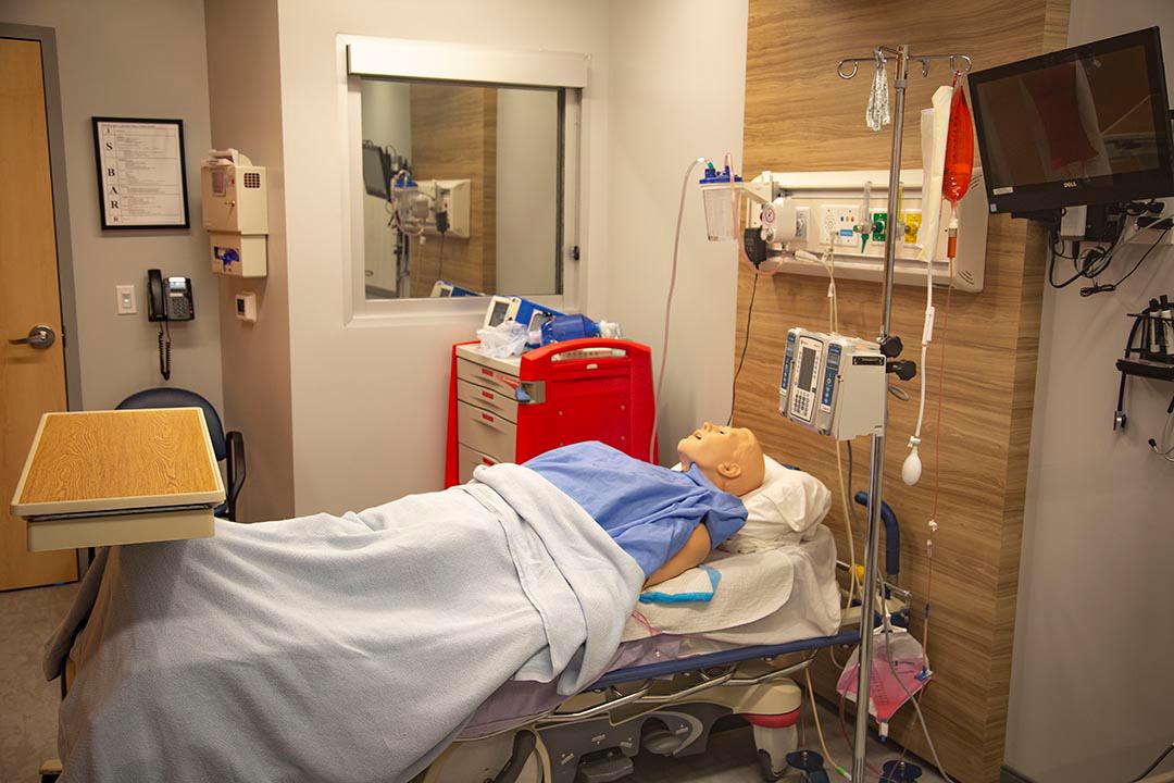 Joyce University offers students hands-on learning in state-of-the-industry simulation and skills labs, where they learn on high-fideltiy patient simulators