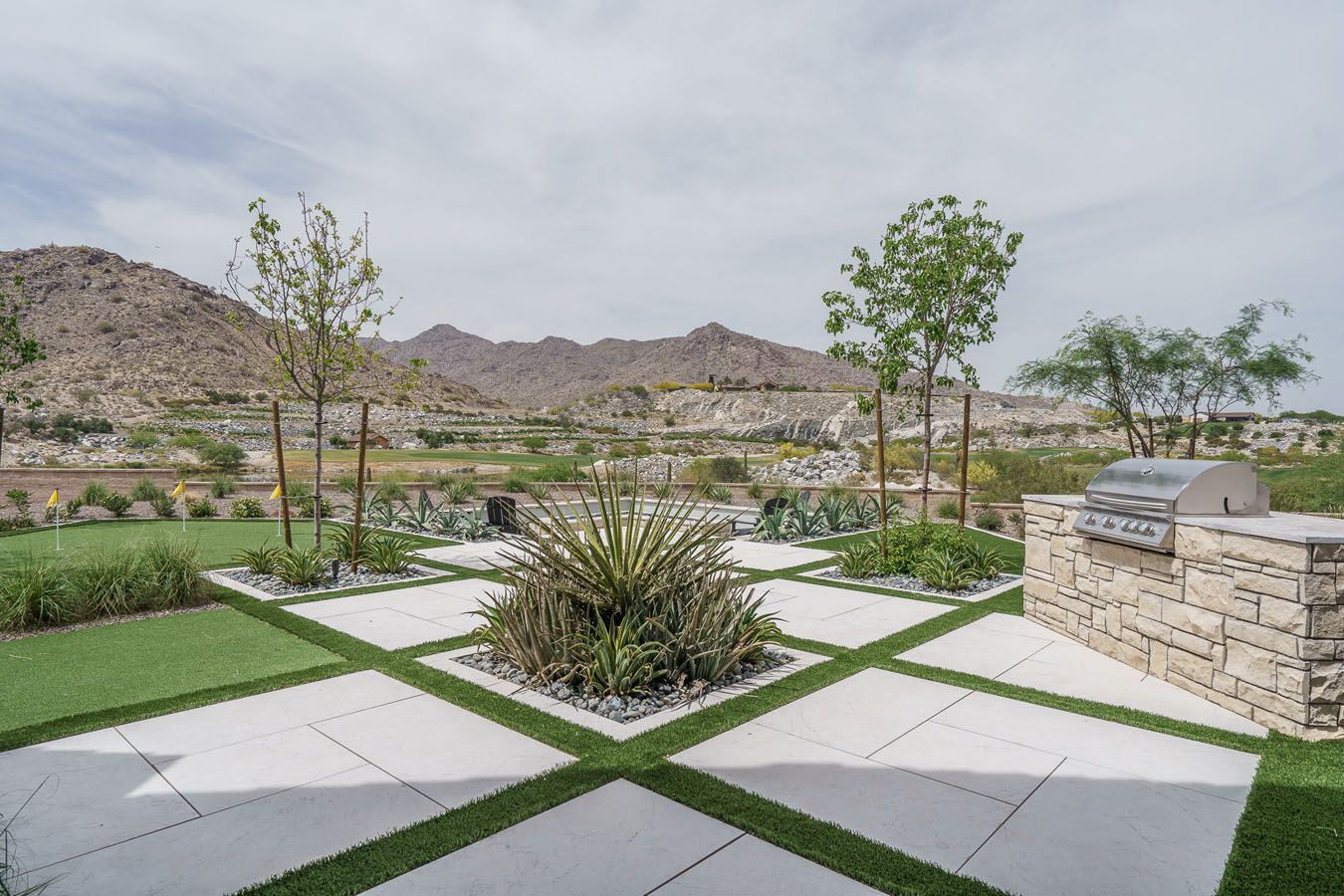 Fairways in Victory at Verrado - Sawgrass Model Home - Backyard Mountain Views