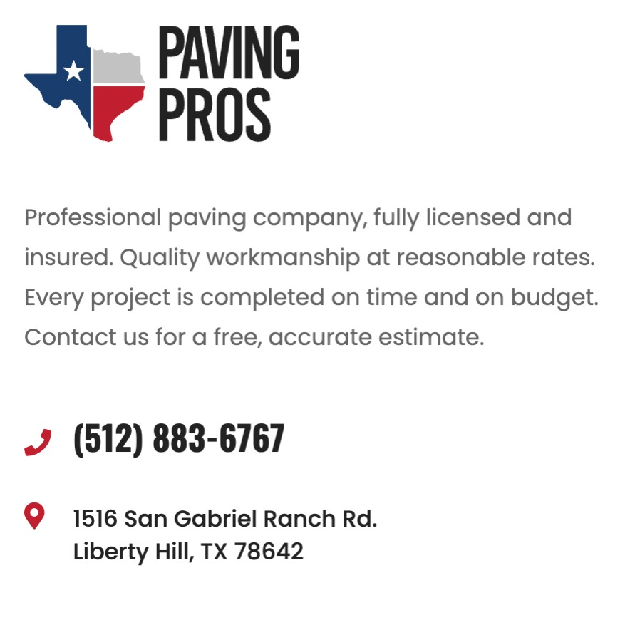 Paving Pro's - Liberty Hill, TX 78642 - (512)962-4854 | ShowMeLocal.com