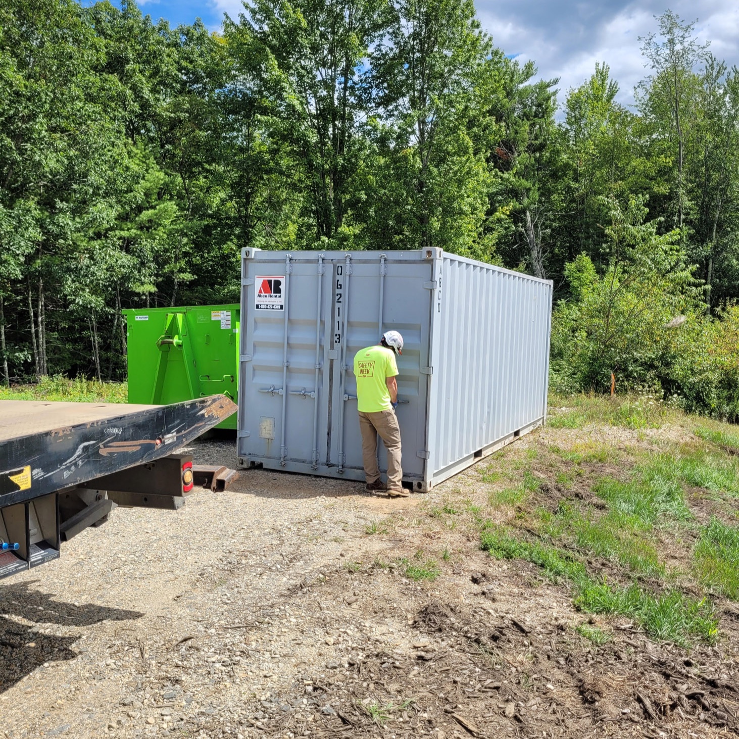 Abco Rental & Storage, Inc. recently shuttled a 20-foot storage container rental from Yarmouth, Main 