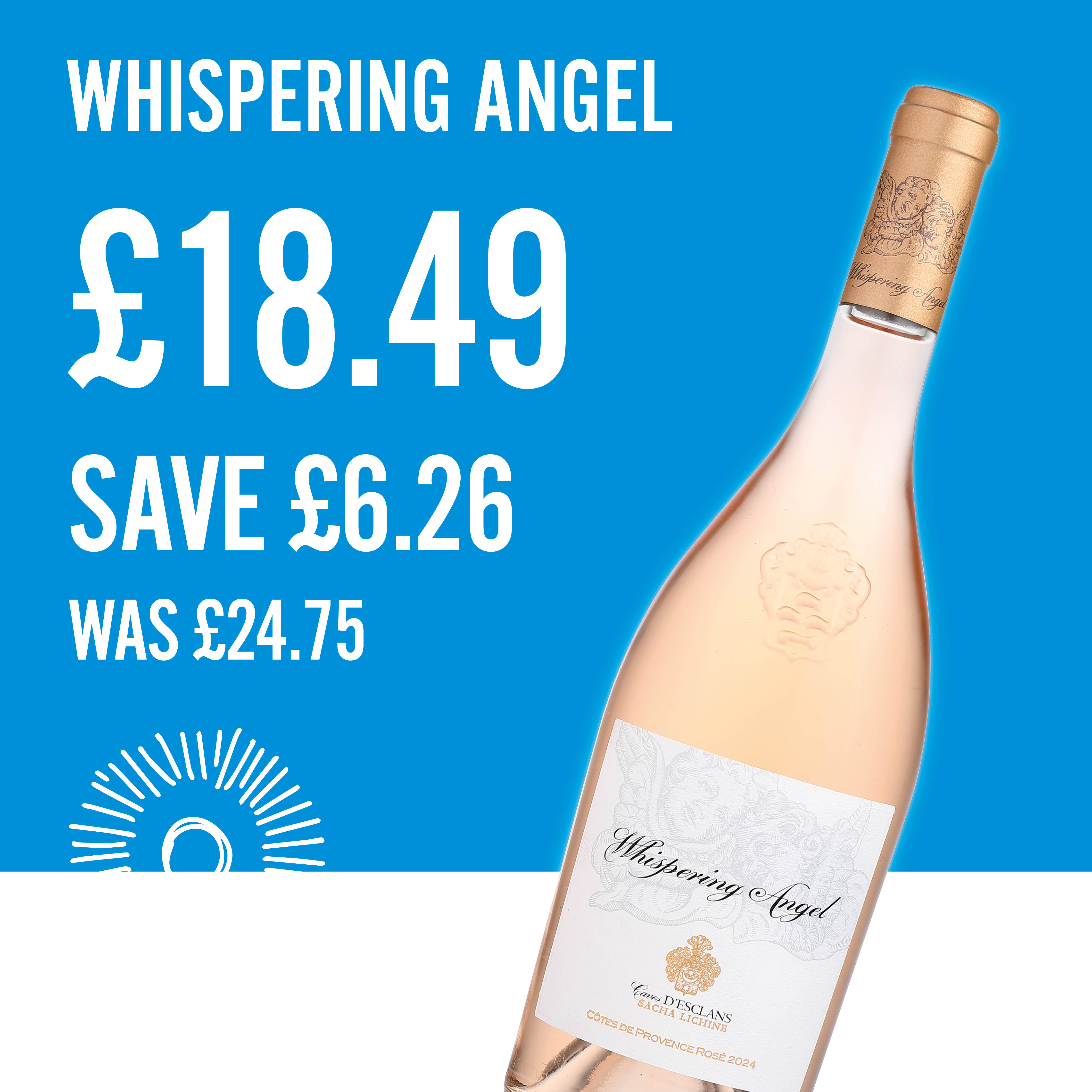 Whispering Angel Only £18.49 Save £6.26