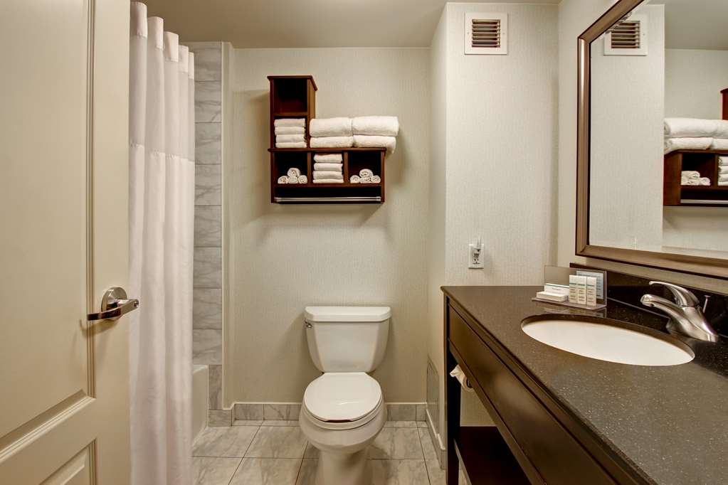 Guest room bath Hampton Inn by Hilton Toronto Airport Corporate Centre Toronto (416)646-3000