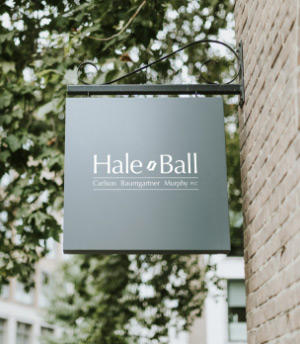 Hale Ball outdoor sign