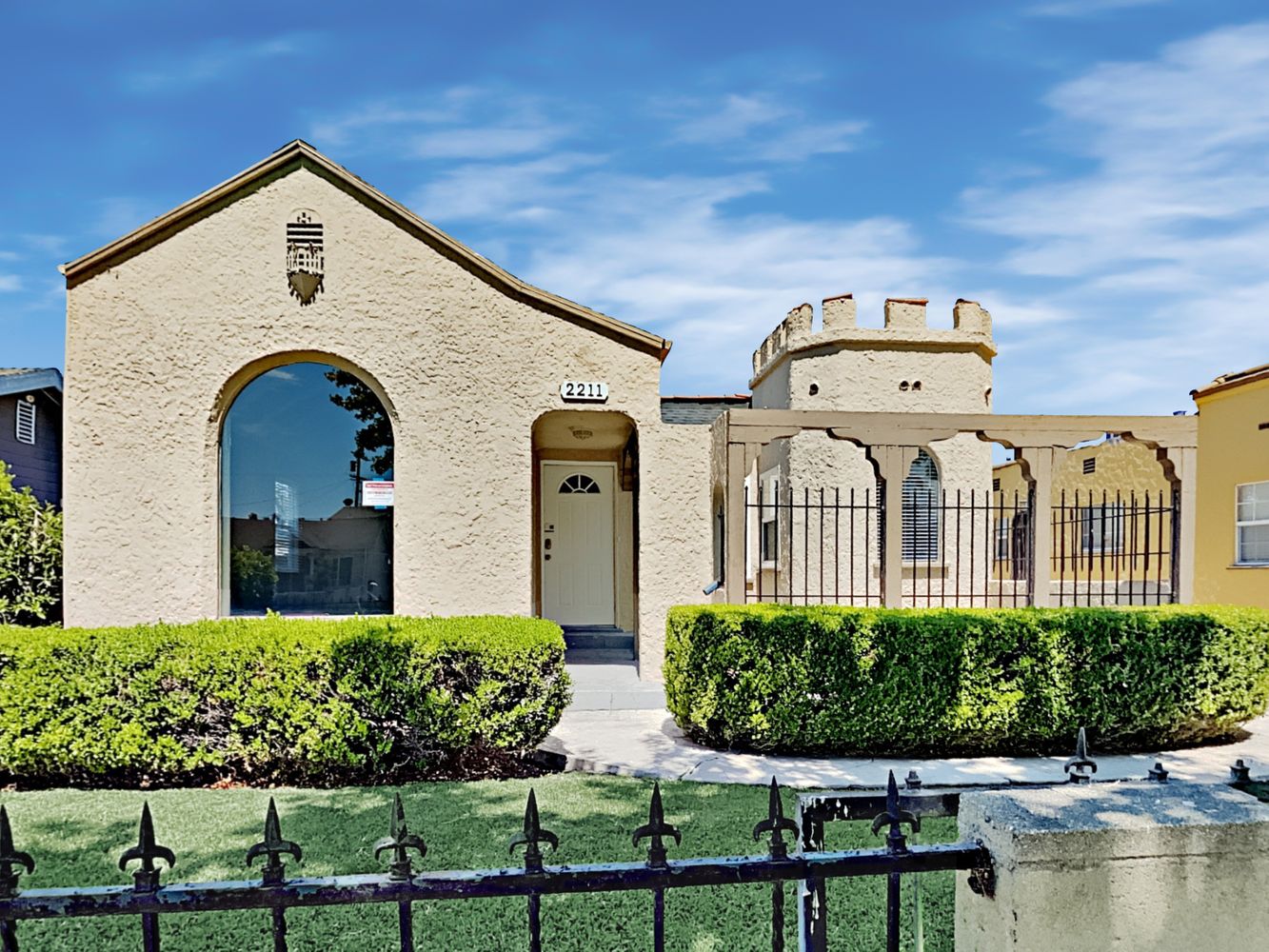 Front of home with gated/fenced outdoor areas at Invitation Homes Pasadena.