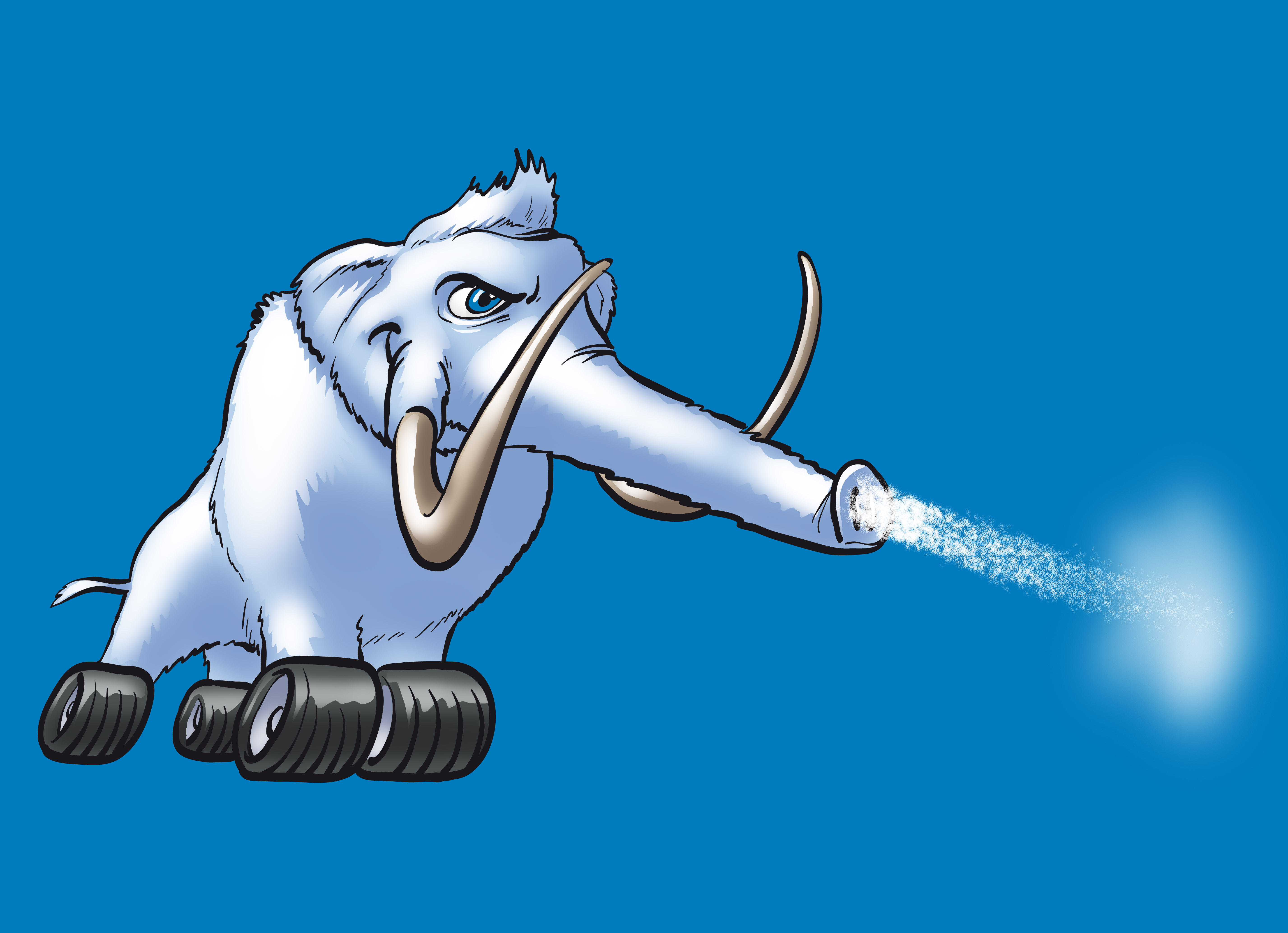 Cleaning Mammut Rolli - das mobile Trockeneis-Strahlsystem