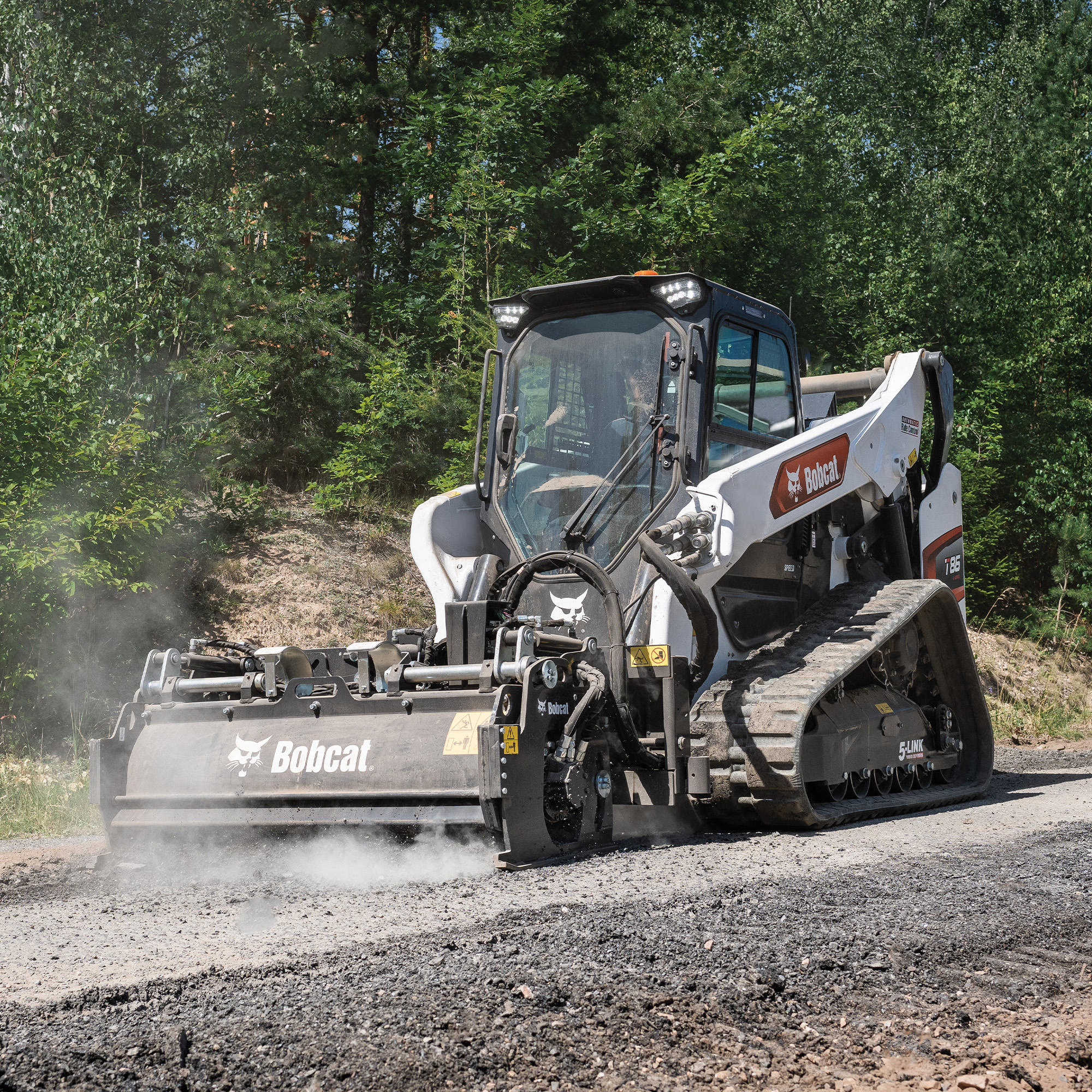 A tracked Bobcat T86 with planer attachment Bobcat of Fort McMurray Fort Mcmurray (780)714-9200