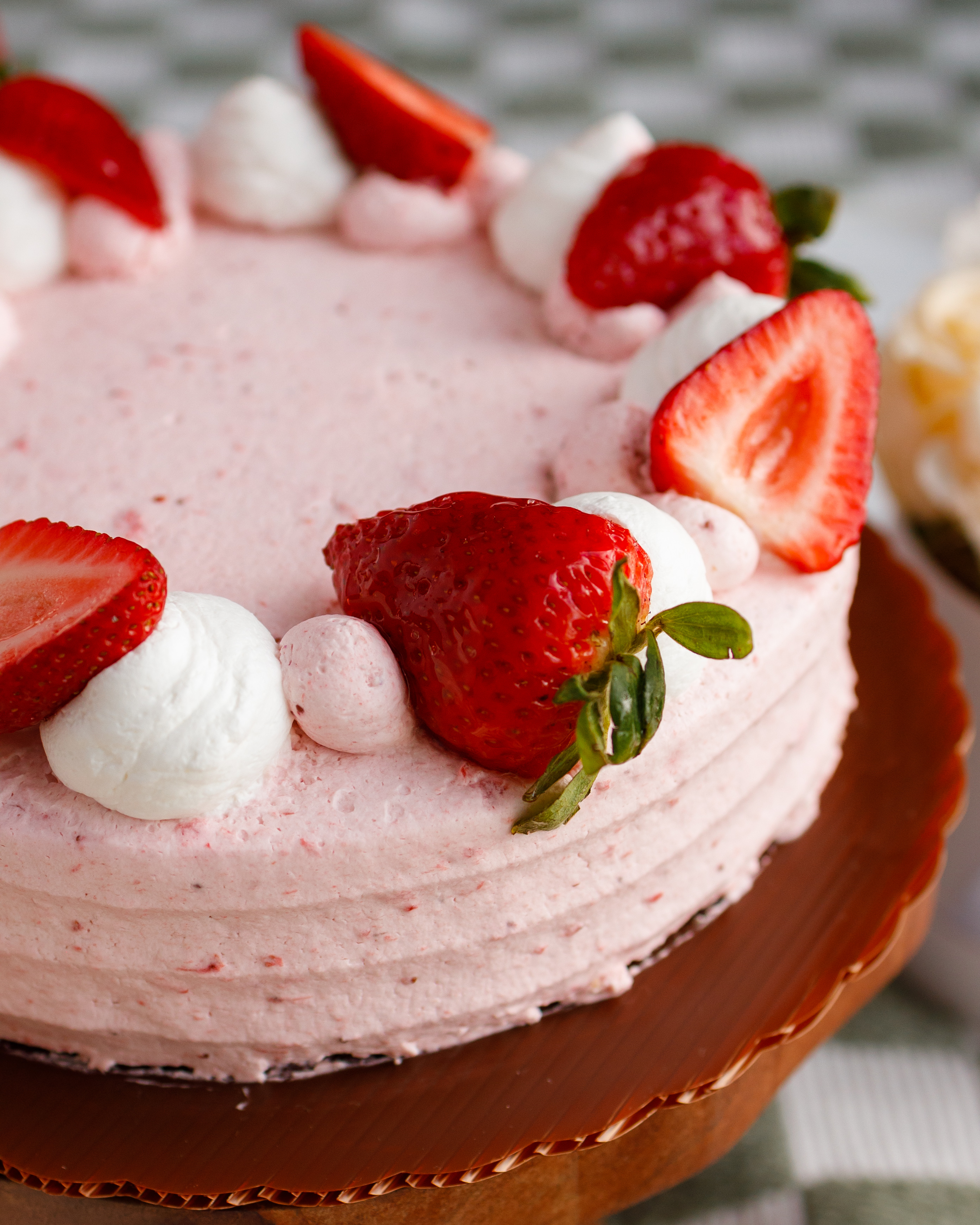 Red Ribbon Strawberry Dream Cake