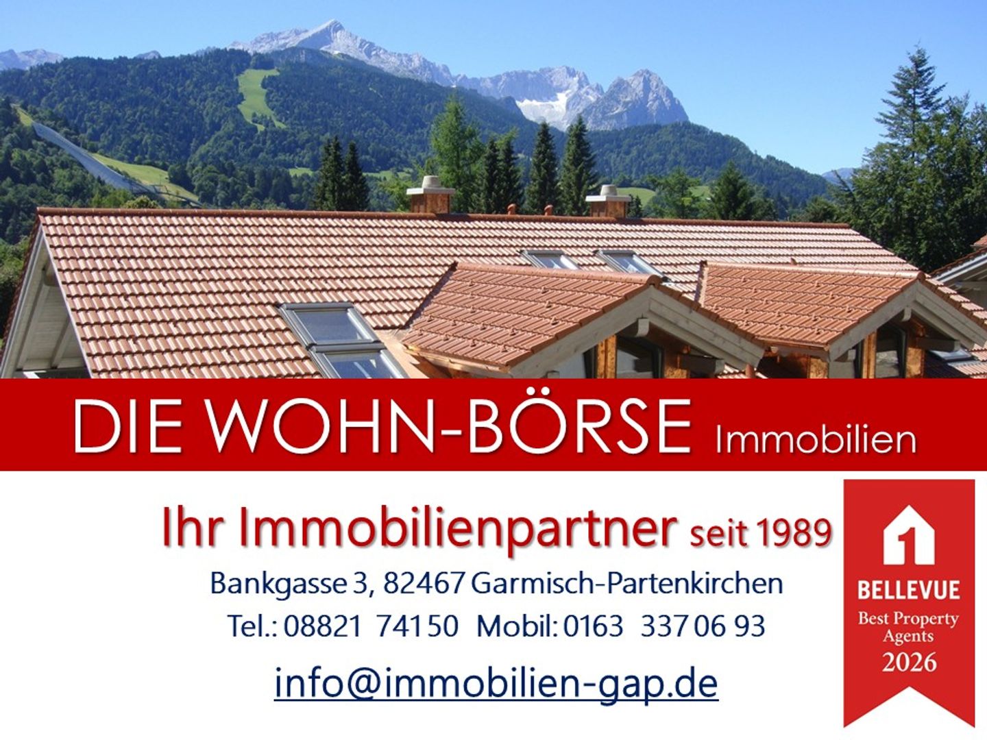 DIE WOHN-BÖRSE Immobilien, Bankgasse 3 in Garmisch-Partenkirchen