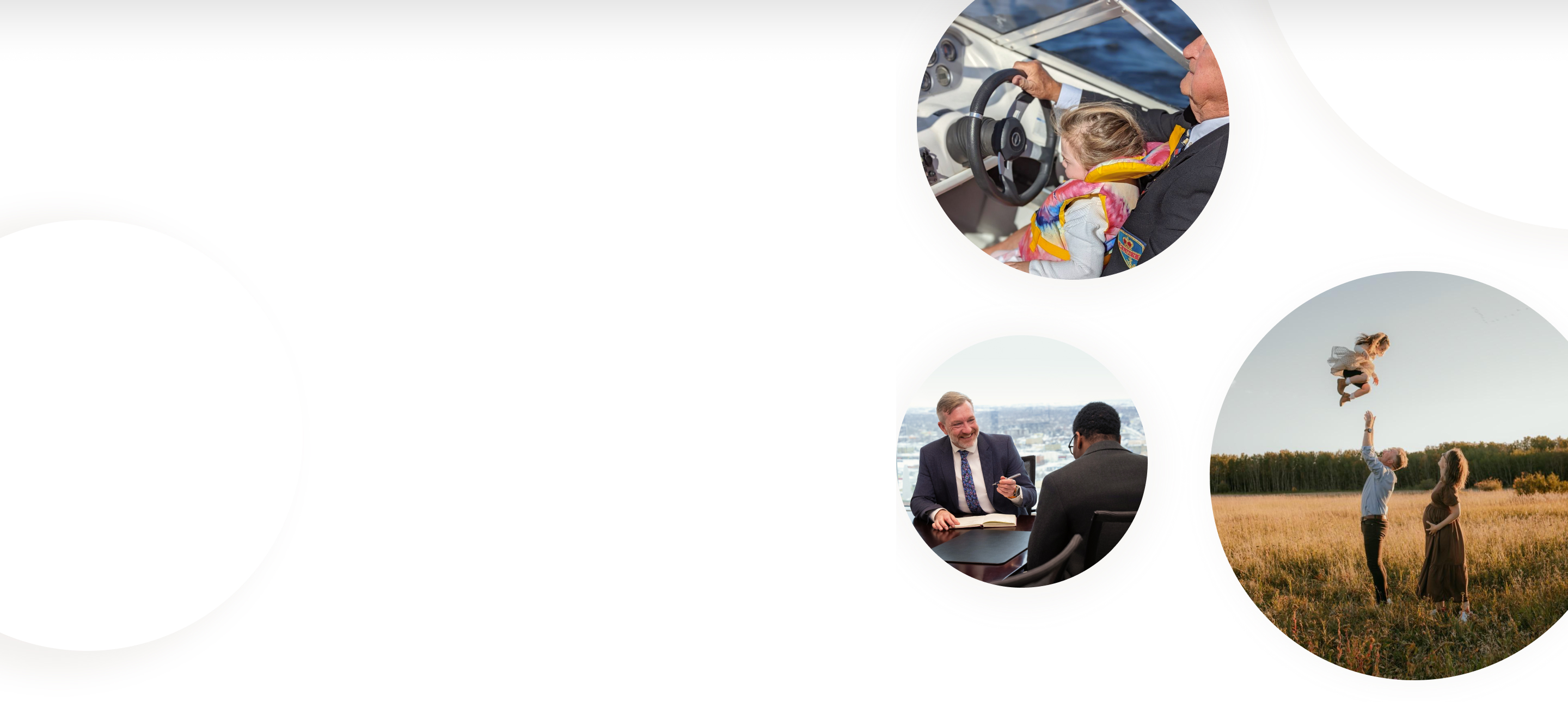 Multigenerational families spending time together.