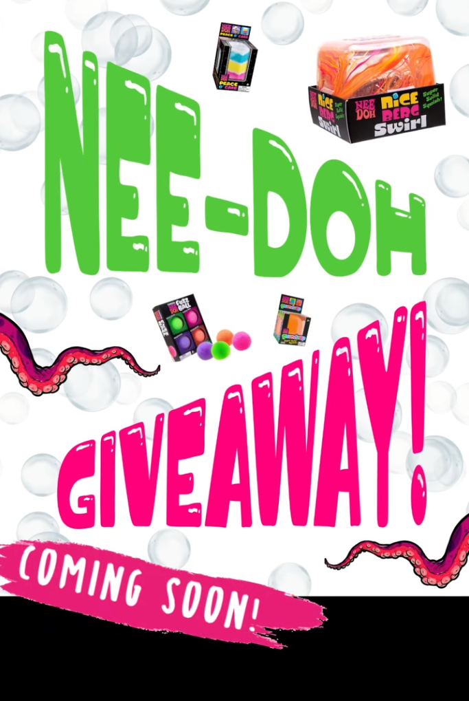 Make sure to follow Inland Octopus for details about a new, excellent contest and Nee-Doh giveaway!