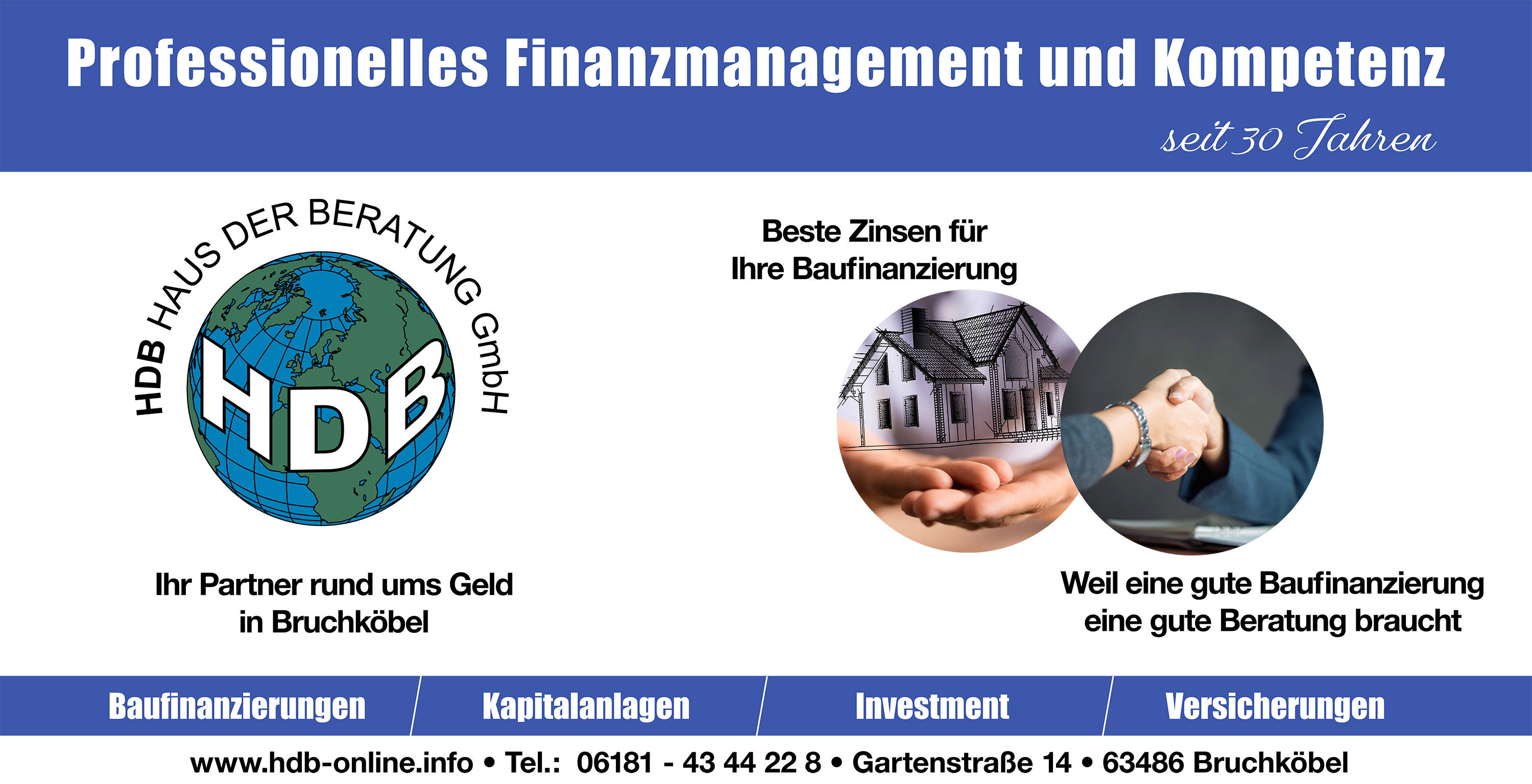 HDB – Haus der Beratung Versicherungsmakler GmbH: Professionelles Finanzmanagement und Kompetenz - Baufinanzierung - Kapitalanlagen - Investment - Versicherungen
