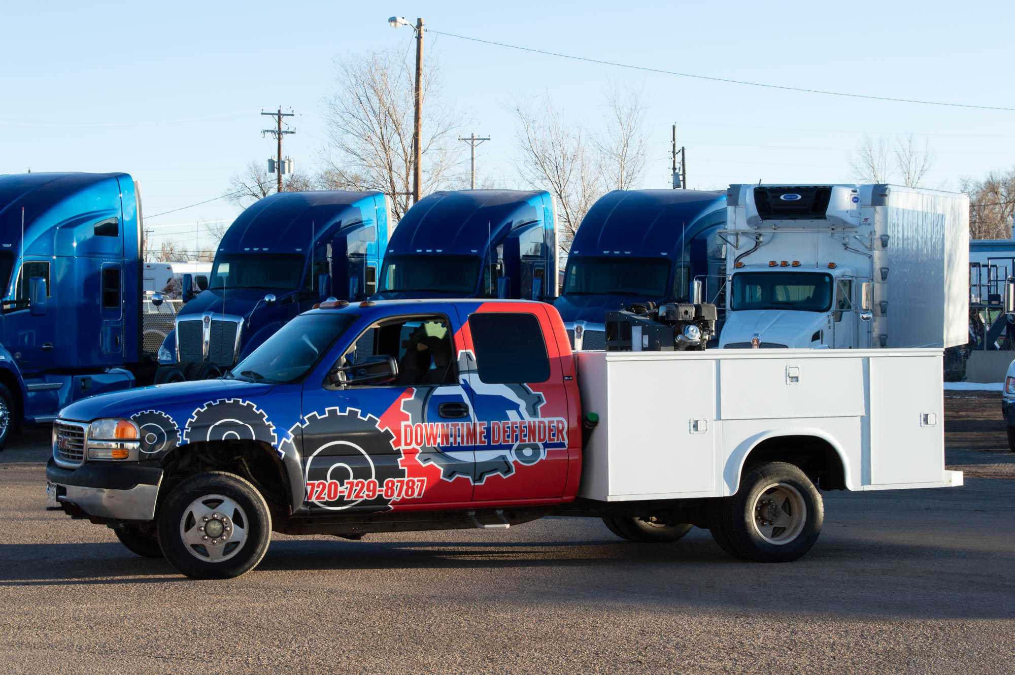 We can custom wrap your work trucks!