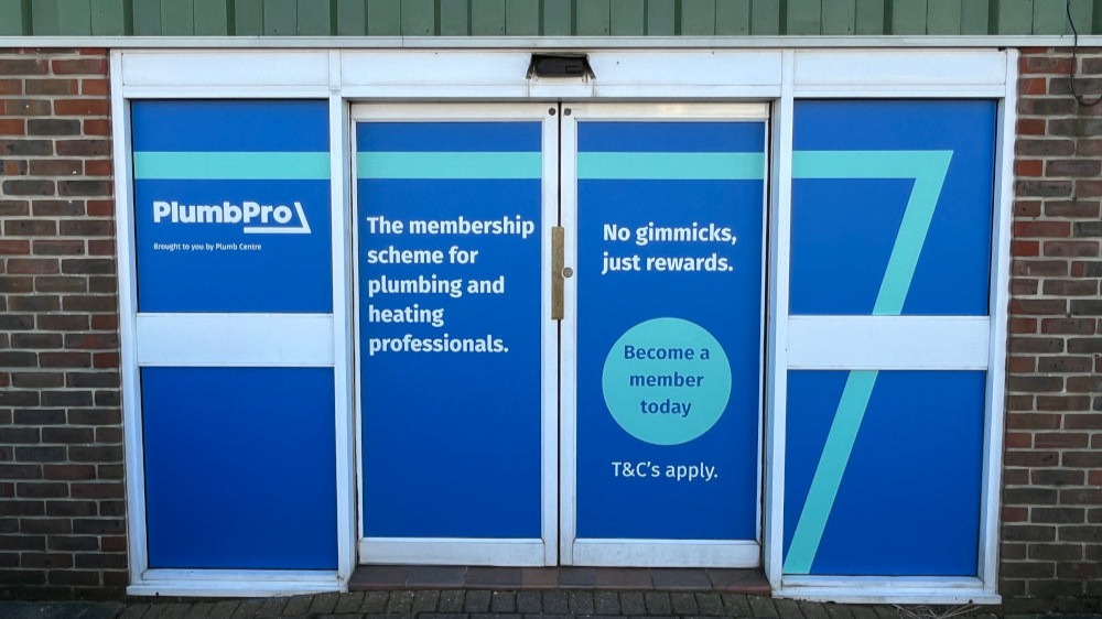 Outside of Plumb Centre in Folkestone