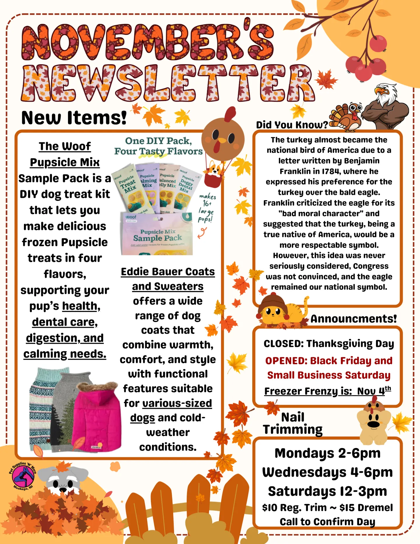 Image of Local Pet Event November Newsletter Nearby