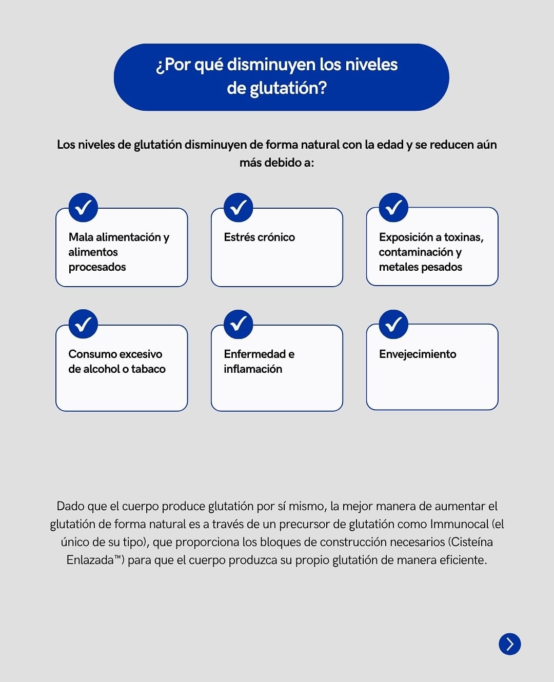 Images Glutation y salud con Immunocal® | Distribuidor Online