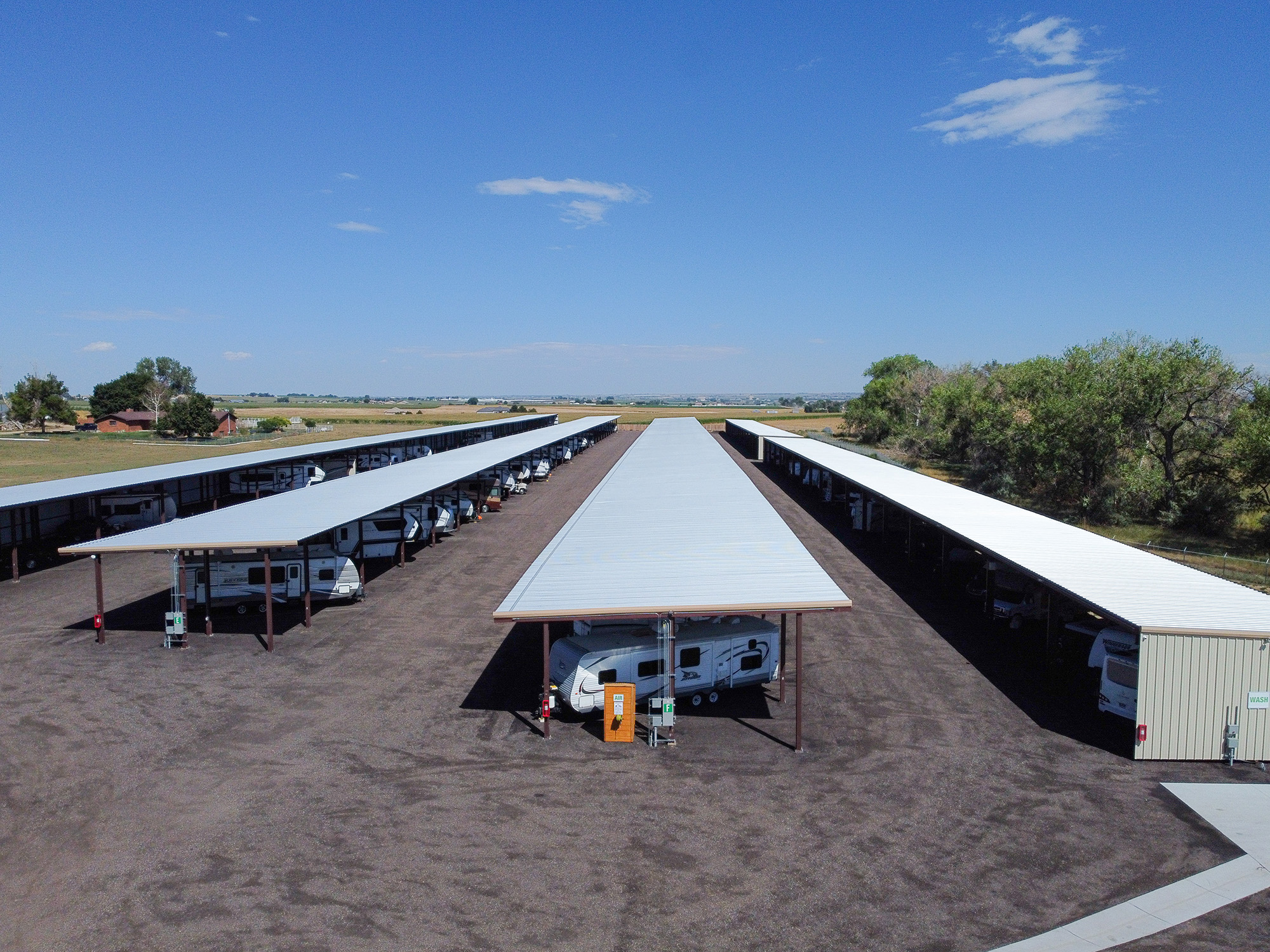 Car storage facility along the Front Range I-25 corridor